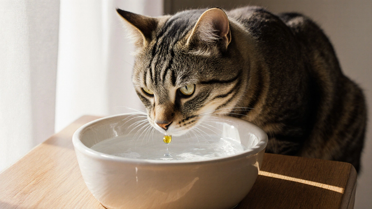 Dělá CBD olej kočkám žízeň?